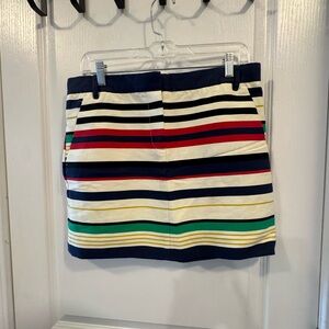 J. Crew Colorful Striped Mini Skirt